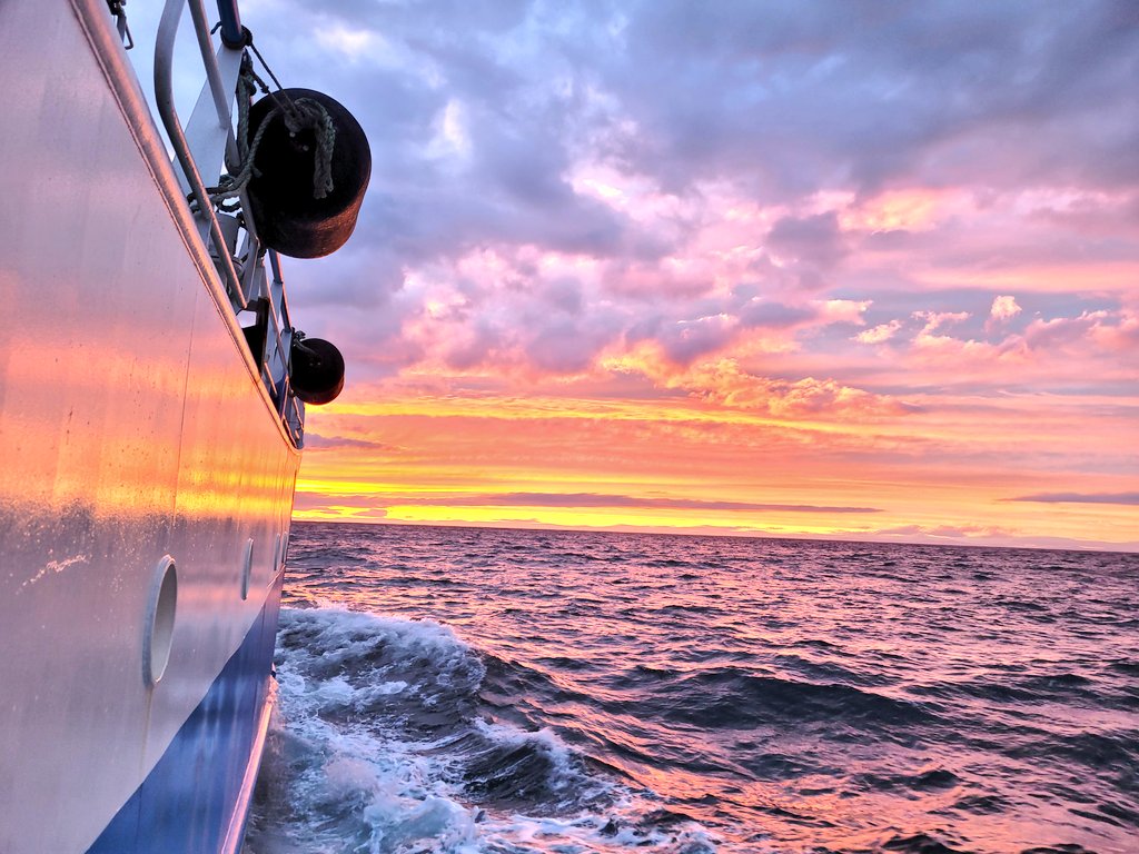 Sunset in the Moray Firth taken from the MRV Alba na Mara by Ewen Edwards